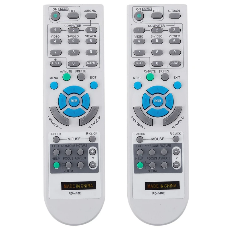 2X For NEC Projector V260X+ V300X+ V260 RD-448E RD-443 NP-VE280 VT37 Remote Control
2X For NEC Projector V260X+ V300X+ V260 RD-448E RD-443 NP-VE280 VT37 Remote Control