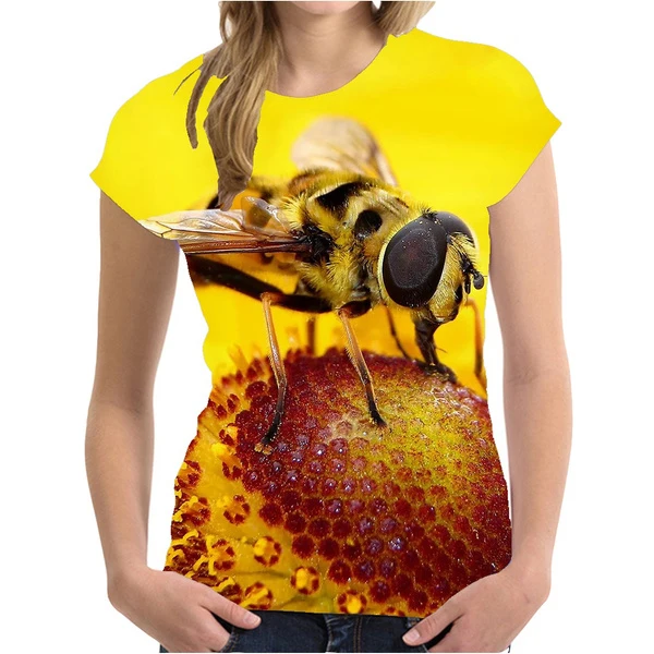 Summer Fashion Bees 3D Print Sexy T-shirt Women New T Shirts Streetwear Oversized Y2k Harajuku Sports Tops Tees Woman Clothing
Summer Fashion Bees 3D Print Sexy T-shirt Women New T Shirts Streetwear Oversized Y2k Harajuku Sports Tops Tees Woman Clothing