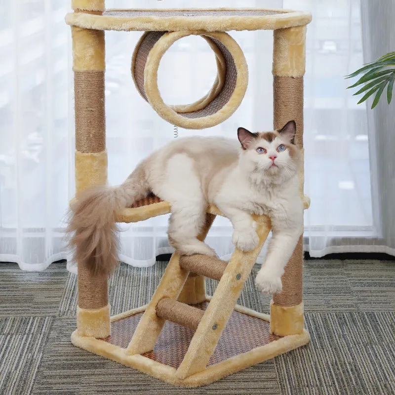 New Cat Tree Cat Climbing Frame Summer Woven Rattan Mat Sisal Sky Pillar Pet Home Climbing Jumping Cat Amusement Park
New Cat Tree Cat Climbing Frame Summer Woven Rattan Mat Sisal Sky Pillar Pet Home Climbing Jumping Cat Amusement Park