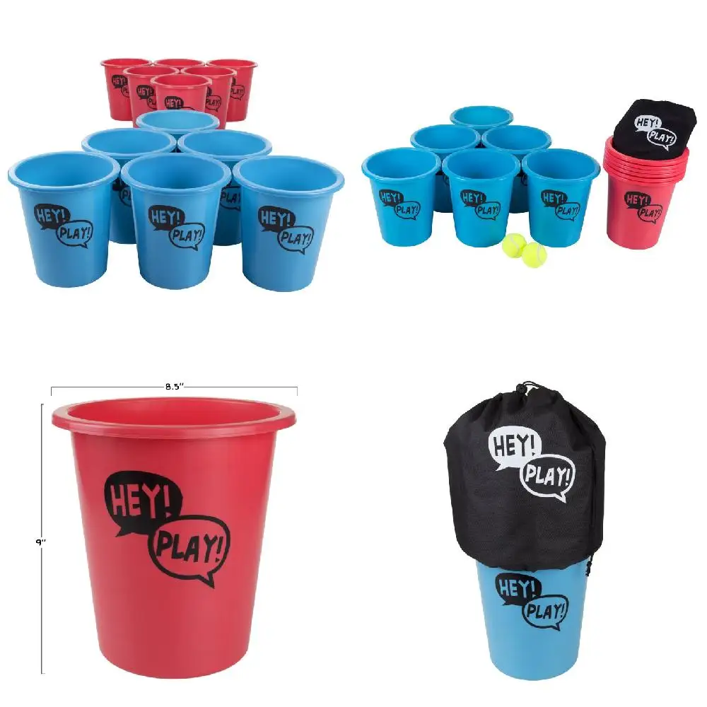 Exciting, Unforgettable Outdoor Beer Pong Set - 12 Durable Buckets, 2 Balls, Tote Bag - Get Ready for a Fun Night Out!
Exciting, Unforgettable Outdoor Beer Pong Set - 12 Durable Buckets, 2 Balls, Tote Bag - Get Ready for a Fun Night Out!