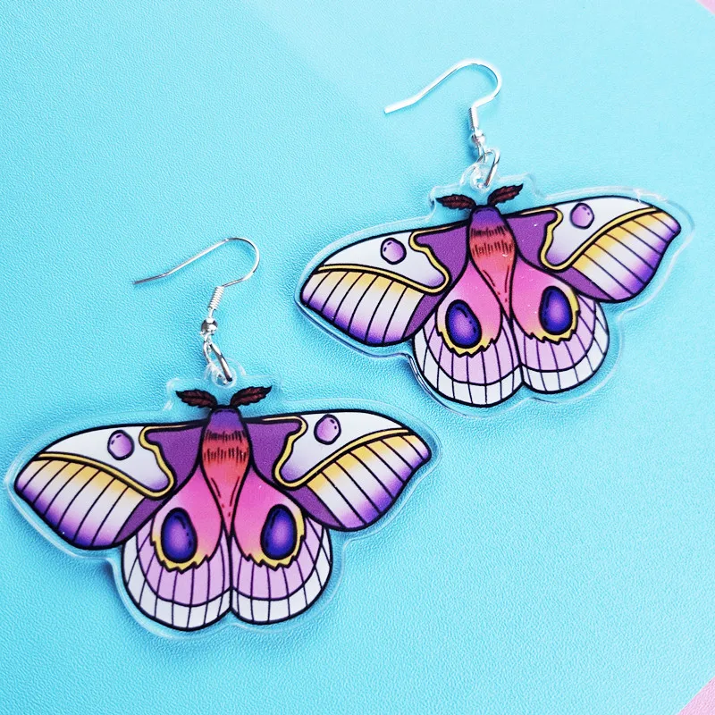Novelty Purple Butterfly Acrylic Earrings Cute and Creative Earrings Kawaii Animal Jewelry Unique and Funny Women's Gift
Novelty Purple Butterfly Acrylic Earrings Cute and Creative Earrings Kawaii Animal Jewelry Unique and Funny Women's Gift