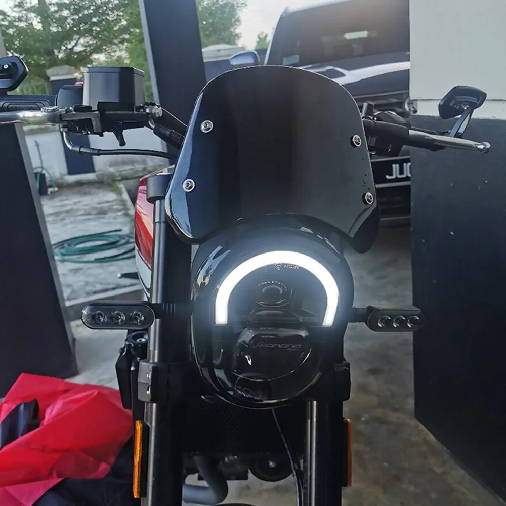 Retro Motorcycle Headlight Windshield Wind Deflector Fairing Instrument Visor Windscreen Kit For Benelli Leoncino 250 Cafe Racer
Retro Motorcycle Headlight Windshield Wind Deflector Fairing Instrument Visor Windscreen Kit For Benelli Leoncino 250 Cafe Racer