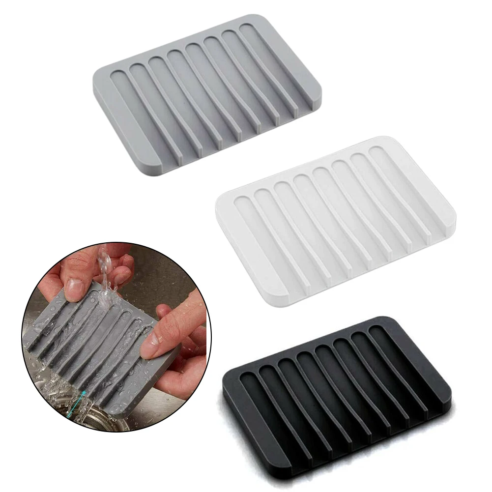 Silicone Soap Holder 11.4*8*1cm Draining No Punching Space Saving Bathroom Non-Slip Soap Box Bathroom Supplies
Silicone Soap Holder 11.4*8*1cm Draining No Punching Space Saving Bathroom Non-Slip Soap Box Bathroom Supplies