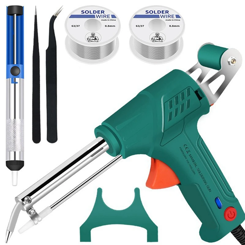 1 SET Soldering Tool Kit 60W Automatic Handheld Electronics Soldering Iron Kit Welding Tool Electrical Maintenance US PLUG
1 SET Soldering Tool Kit 60W Automatic Handheld Electronics Soldering Iron Kit Welding Tool Electrical Maintenance US PLUG