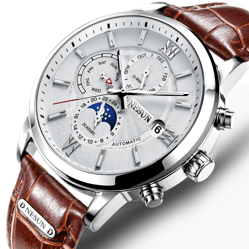 

Switzerland Nesun Watch Men Luxury Brand Automatic Mechanical Men Watches Sapphire relogio masculino 30M Waterproof N9027-3
