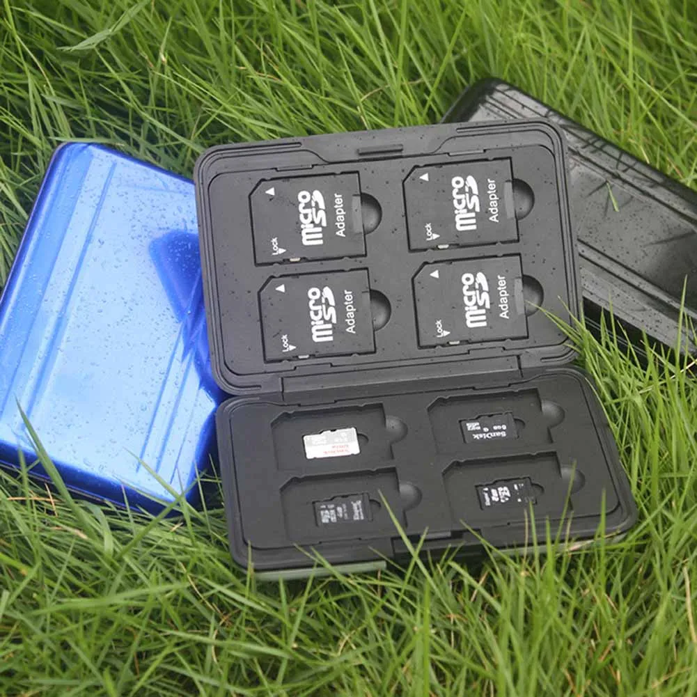 Minifocus SD Card Holder Micro SD Card Case 8 Slots Waterproof Memory Card Storage Box Organizer Shockproof TPE Shell Microsd
Minifocus SD Card Holder Micro SD Card Case 8 Slots Waterproof Memory Card Storage Box Organizer Shockproof TPE Shell Microsd