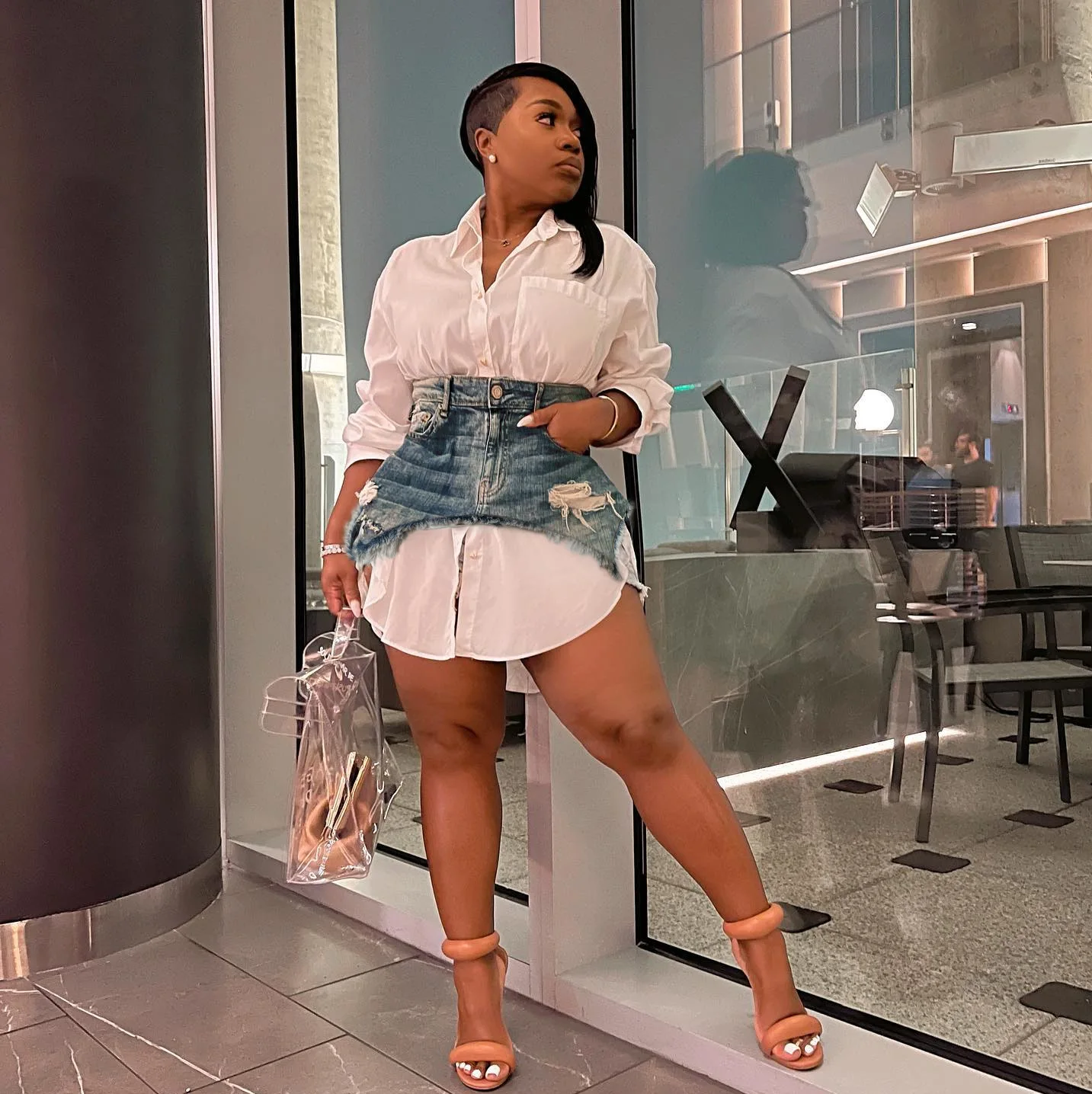 Vintage Women Long Sleeve Turn-down Collar Shirt Blouse Style Dress with Denim Jean Irregular Mini Skirt Two 2 Piece Set
Vintage Women Long Sleeve Turn-down Collar Shirt Blouse Style Dress with Denim Jean Irregular Mini Skirt Two 2 Piece Set