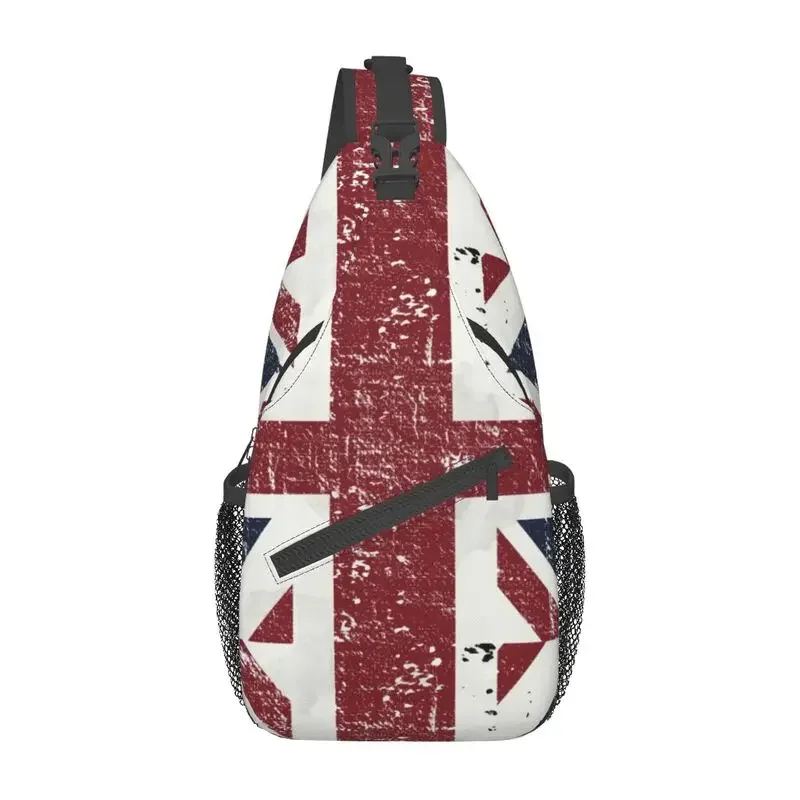 

Personalized British Flag Sling Bags for Men Union Jack UK United Kingdom Shoulder Crossbody Chest Backpack Traveling Daypack
