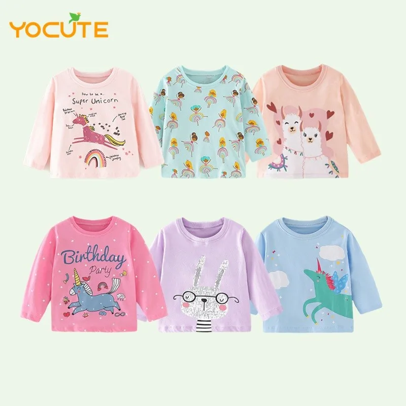 2022 Children's Clothing Autumn New Girl's Long Sleeve T-shirt Baby Girl Cotton Bottomed Shirt Top Cartoon Cute Clothes For 2-8y
2022 Children's Clothing Autumn New Girl's Long Sleeve T-shirt Baby Girl Cotton Bottomed Shirt Top Cartoon Cute Clothes For 2-8y
