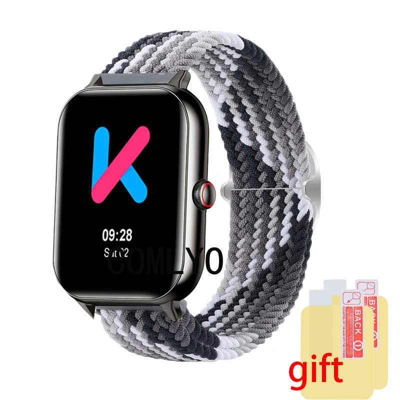 For Smart watch KUMI KU6 KU3S GT6 Strap Band Nylon Belt Adjustable Soft Breathable Wristband Bracelet Screen protector
For Smart watch KUMI KU6 KU3S GT6 Strap Band Nylon Belt Adjustable Soft Breathable Wristband Bracelet Screen protector