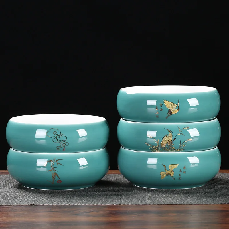 Tea Washing Jar Large Glazed Water Bowl Kung Fu Pen Washing Tea Set Accessories Ceramic Household Tea Bowls And Bowls Can Be Set
Tea Washing Jar Large Glazed Water Bowl Kung Fu Pen Washing Tea Set Accessories Ceramic Household Tea Bowls And Bowls Can Be Set