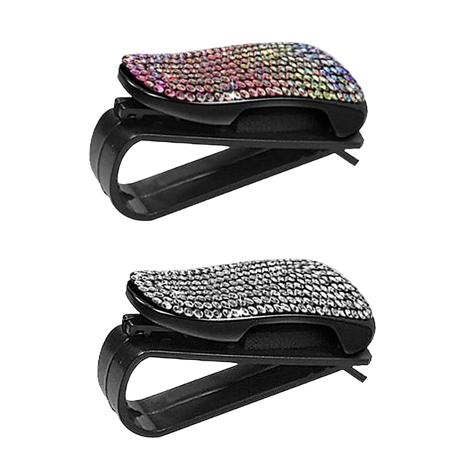 Glasses Holders for Visor, Fashion Bling Rhinestones Car glasses Hanger Mount Ticket clip for Women Girls
Glasses Holders for Visor, Fashion Bling Rhinestones Car glasses Hanger Mount Ticket clip for Women Girls