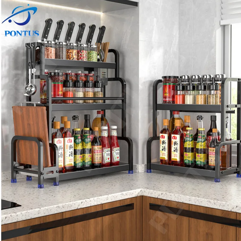 Kitchen Organizer Rack Household Standing Shelf Seasoning Jar Holder Spice Racks Home Kitchen Storage Organizer 1/2/3 Tiers
Kitchen Organizer Rack Household Standing Shelf Seasoning Jar Holder Spice Racks Home Kitchen Storage Organizer 1/2/3 Tiers