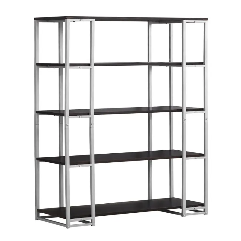 Bookshelf, Bookcase, Etagere, 5 Tier, 60"H, Office, Bedroom, Metal, Laminate, Brown, Grey, Contemporary, Modern
Bookshelf, Bookcase, Etagere, 5 Tier, 60"H, Office, Bedroom, Metal, Laminate, Brown, Grey, Contemporary, Modern