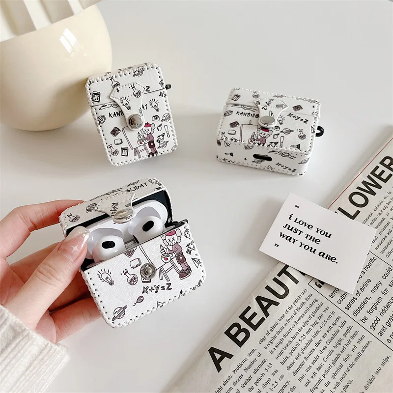 Fashion Figure White PU Leather Case for Apple Airpods 1 2 3 Pro Bluetooth Earbuds Charging Box Protective Case Cover
Fashion Figure White PU Leather Case for Apple Airpods 1 2 3 Pro Bluetooth Earbuds Charging Box Protective Case Cover