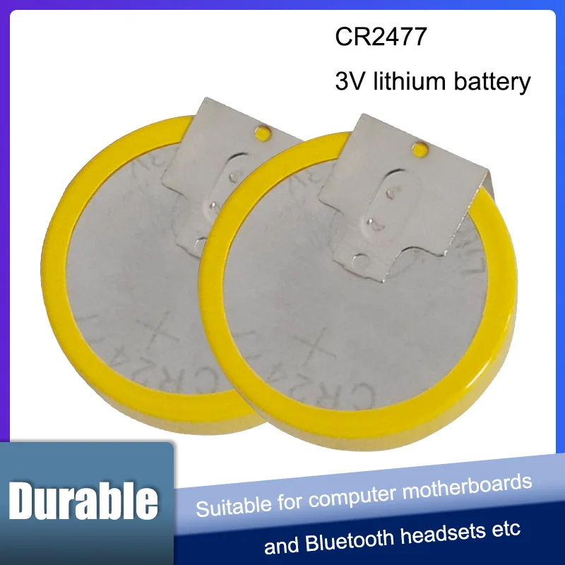 

CR2477 2477 3V Button Coin Cell Lithium Battery Soldering Battery for watches calculator flashlights