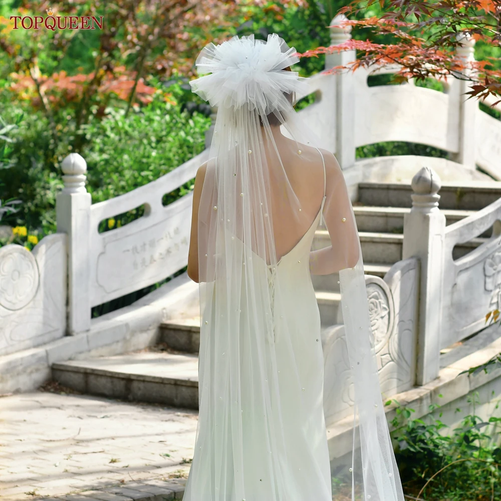 TOPQUEEN V109 Bridal Wedding Veils Pearls Swiss Veil Dubai Wedding Vail with Diamond Bridal Accessories Cathedral Veil Bride
TOPQUEEN V109 Bridal Wedding Veils Pearls Swiss Veil Dubai Wedding Vail with Diamond Bridal Accessories Cathedral Veil Bride