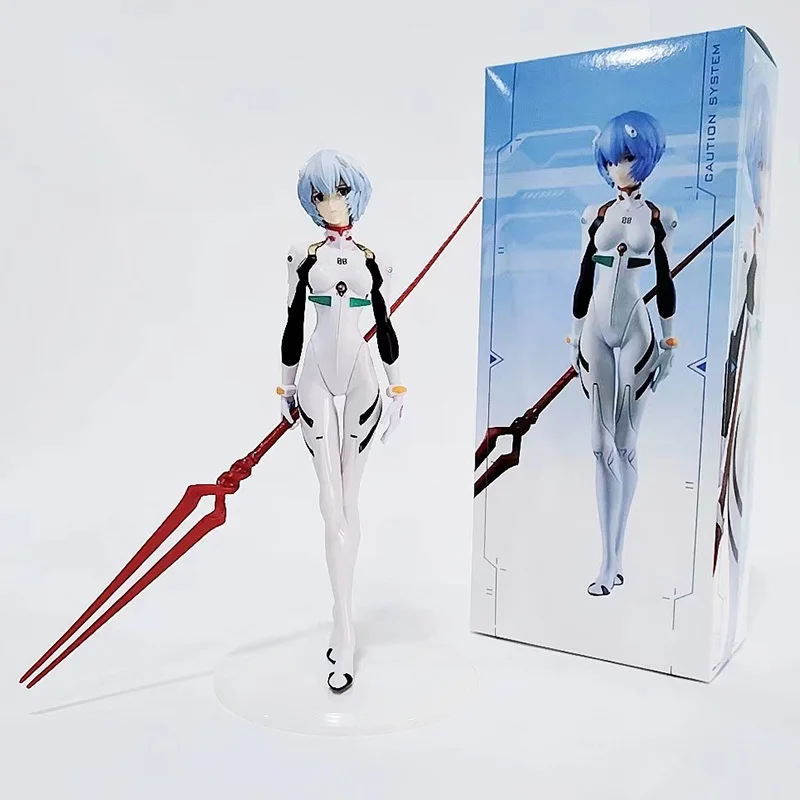 

23cm New Anime Neon Genesis Evangelion Eva Ayanami Rei Kawaii Figure Pvc Model Toys Doll Collect Ornaments Birthday Gifts