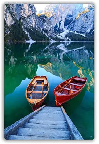 Vintage Retro Metal Wall Decor Braies Lake Boats In Background Of Seekofel Mountain Pragser Wildsee Vintage Metal Sign
Vintage Retro Metal Wall Decor Braies Lake Boats In Background Of Seekofel Mountain Pragser Wildsee Vintage Metal Sign