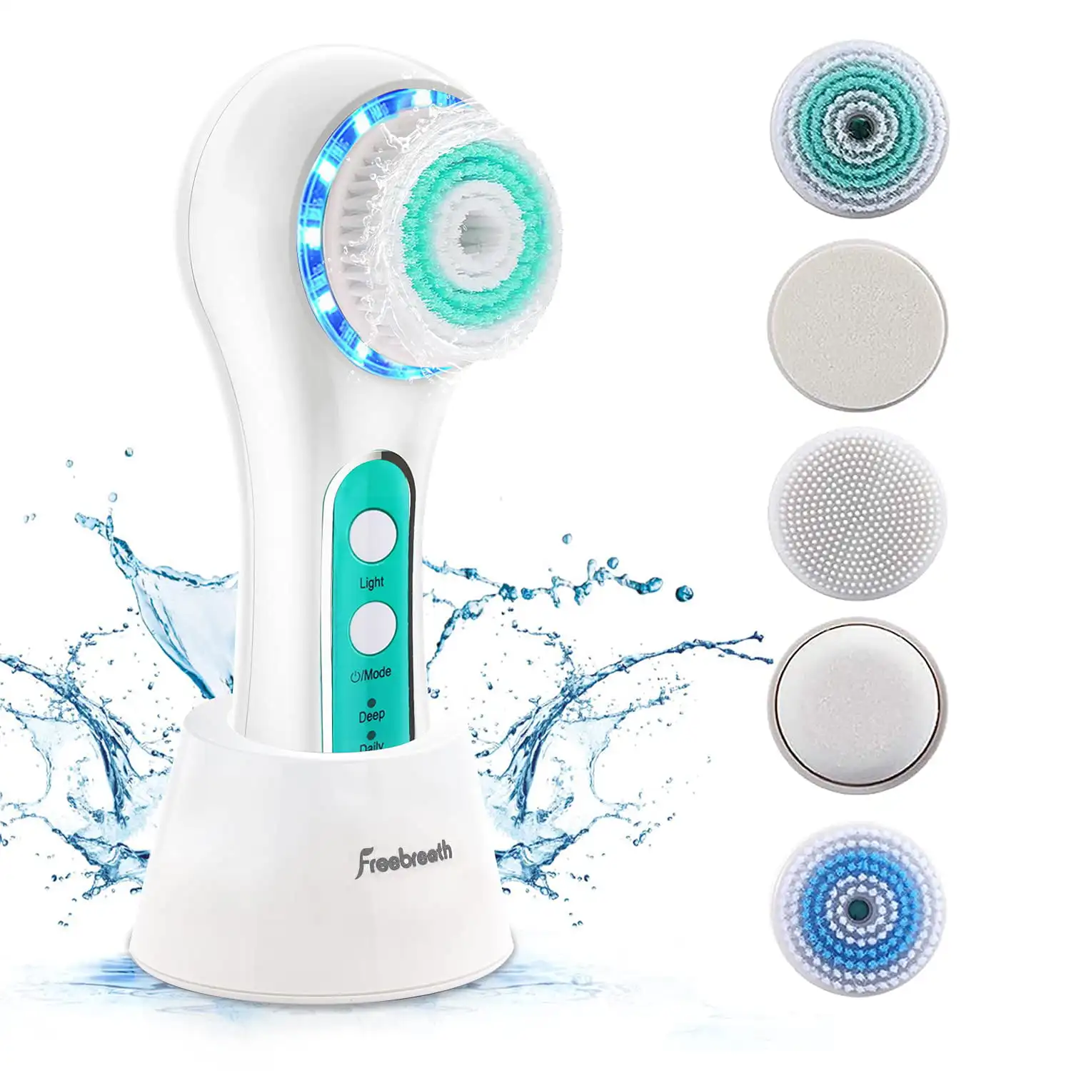 Facial Cleansing Brush, IPX7 Waterproof Face Scrubber with 3 Speed Modes, Face Brushes for Cleansing
Facial Cleansing Brush, IPX7 Waterproof Face Scrubber with 3 Speed Modes, Face Brushes for Cleansing