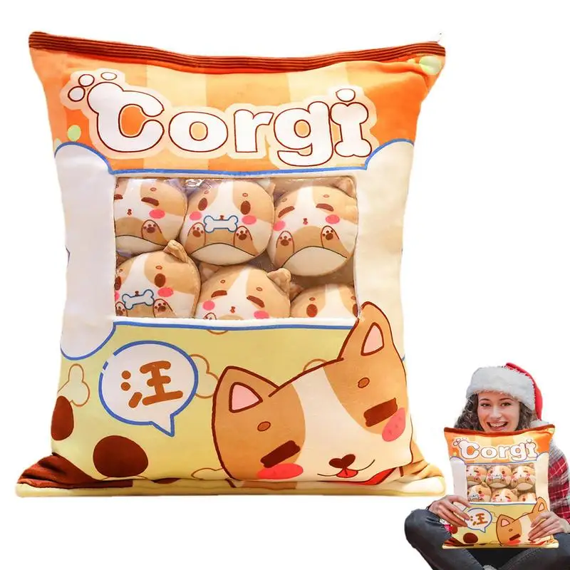 Милая декоративная подушка для закусок, домашняя мягкая Съемная Набивная игрушка-закуска с 8 куклами для спальни, гостиной, общежития
Милая декоративная подушка для закусок, домашняя мягкая Съемная Набивная игрушка-закуска с 8 куклами для спальни, гостиной, общежития