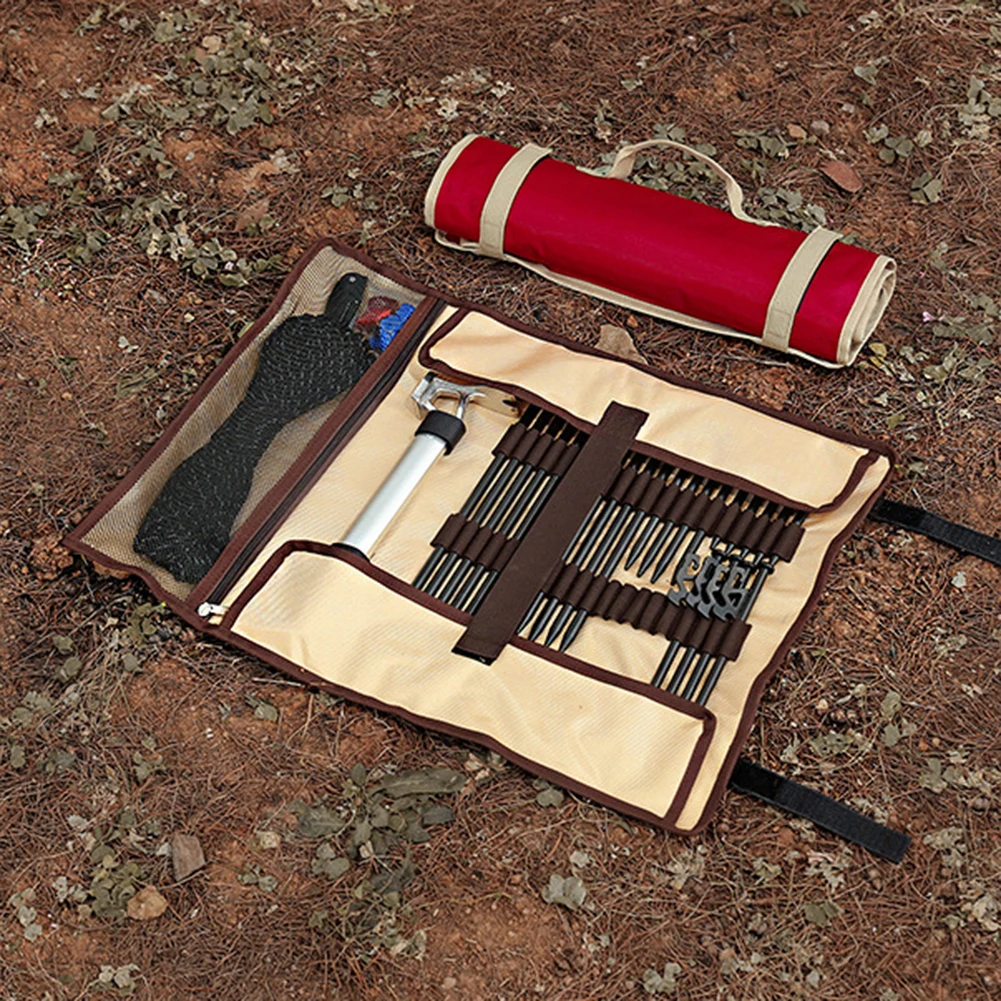 Multifunctional Ground Nails Storage Bag Portable Hammer Stake Wind Rope Pegs Holder Bag Tent Accessories Organizer
Multifunctional Ground Nails Storage Bag Portable Hammer Stake Wind Rope Pegs Holder Bag Tent Accessories Organizer