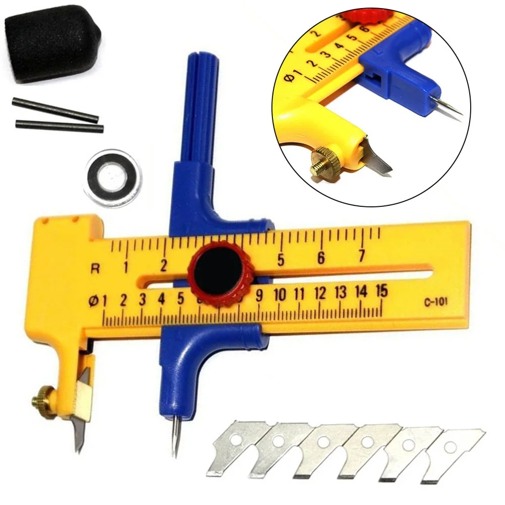 Adjustable Circular Cutting Tool Compass Circle Cutter 10-150mm For Cutting Rubber Paper Leather Scrap Booking Photo Hand Tool
Adjustable Circular Cutting Tool Compass Circle Cutter 10-150mm For Cutting Rubber Paper Leather Scrap Booking Photo Hand Tool