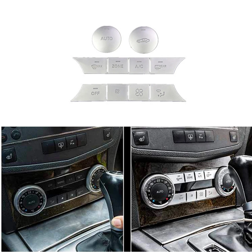 Button Cover Perfect Fit Chrome Center Console Air AC Button Cover Trim for Benz C/CLS/GL/GLK/ML 10pcs/set Easy to Install
Button Cover Perfect Fit Chrome Center Console Air AC Button Cover Trim for Benz C/CLS/GL/GLK/ML 10pcs/set Easy to Install