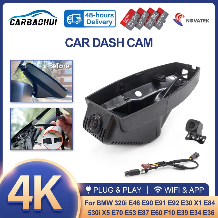 Видеорегистратор автомобильный, 4K 2160P, Wi-Fi, для BMW E81 E82 E87 E88 E90 E91 E92 E93 E60 E61 E65 E66 E84 E70 E71 E72
Видеорегистратор автомобильный, 4K 2160P, Wi-Fi, для BMW E81 E82 E87 E88 E90 E91 E92 E93 E60 E61 E65 E66 E84 E70 E71 E72