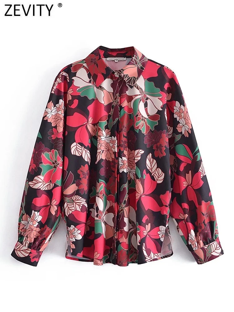 Zevity Women Fashion Turn Down Collar Leaves Floral Print Loose Blouse Female Side Split Shirt Chic Chemise Blusas Tops LS10060
Zevity Women Fashion Turn Down Collar Leaves Floral Print Loose Blouse Female Side Split Shirt Chic Chemise Blusas Tops LS10060