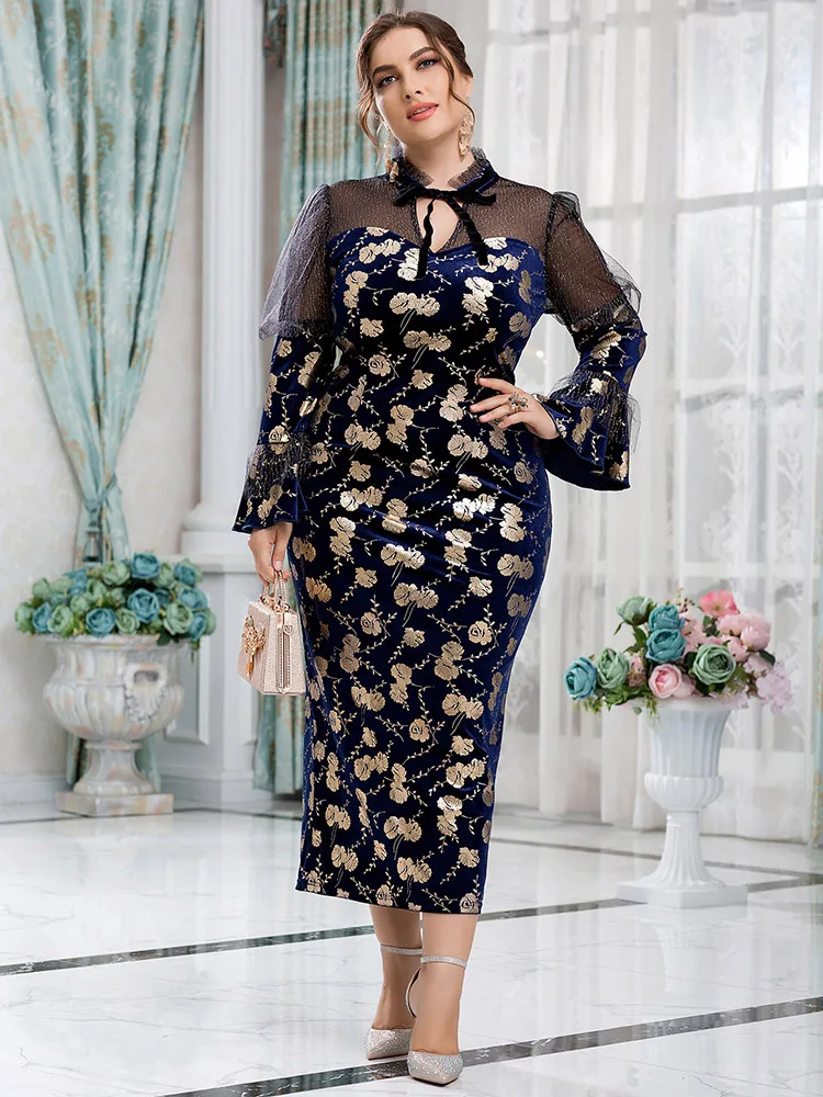 TOLEEN Women Plus Size Large Maxi Dresses 2022 Spring Luxury Chic Elegant Long Sleeve Evening Party Festival Oversized Clothing
TOLEEN Women Plus Size Large Maxi Dresses 2022 Spring Luxury Chic Elegant Long Sleeve Evening Party Festival Oversized Clothing