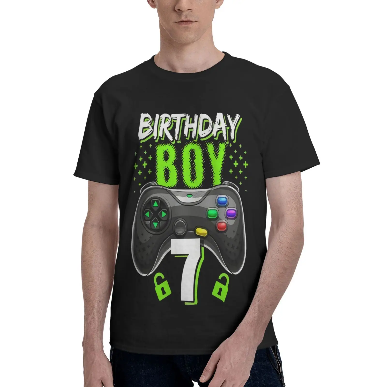 Birthday 7 Video Controller Gamer 7Th Men T-Shirt Mens Clothes T-Shirt Oversized T-Shirt Vintage Tshirts For Men T Shirt Women
Birthday 7 Video Controller Gamer 7Th Men T-Shirt Mens Clothes T-Shirt Oversized T-Shirt Vintage Tshirts For Men T Shirt Women