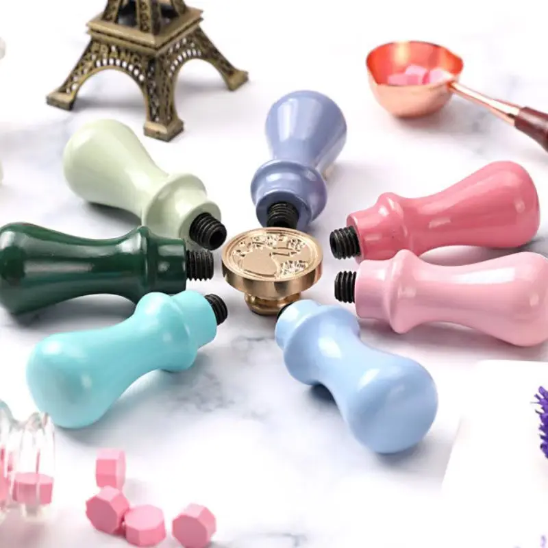 Wooden Sealing Wax Stamp Handles DIY Accessory Universal Seal Handles Crystal Resin Stamping Copper Head Tool Pink Blue Green
Wooden Sealing Wax Stamp Handles DIY Accessory Universal Seal Handles Crystal Resin Stamping Copper Head Tool Pink Blue Green