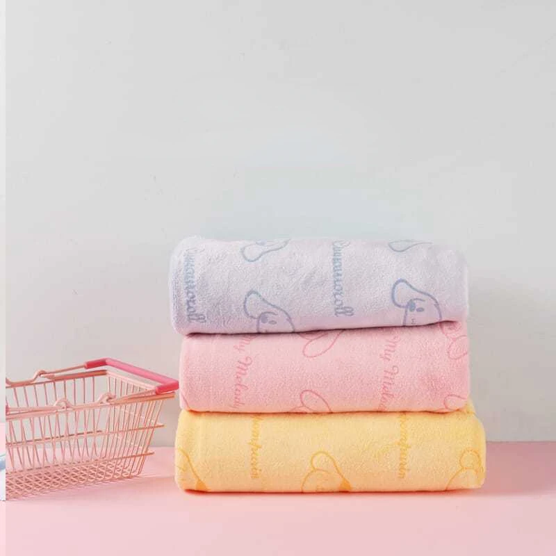 Kawaii Sanrioed Anime Cartoon series Pudding dog Cinnamonll My melody Creative, stylish and cute absorbent towels for children
Kawaii Sanrioed Anime Cartoon series Pudding dog Cinnamonll My melody Creative, stylish and cute absorbent towels for children