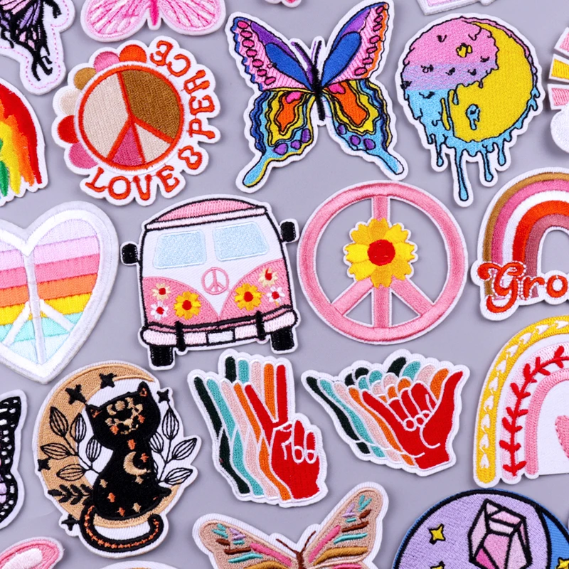 Butterfly Flower Car Patch Cartoon Embroidery Patch Iron On Patches For Clothing Gesture Patches On Clothes DIY Dress Appliques
Butterfly Flower Car Patch Cartoon Embroidery Patch Iron On Patches For Clothing Gesture Patches On Clothes DIY Dress Appliques