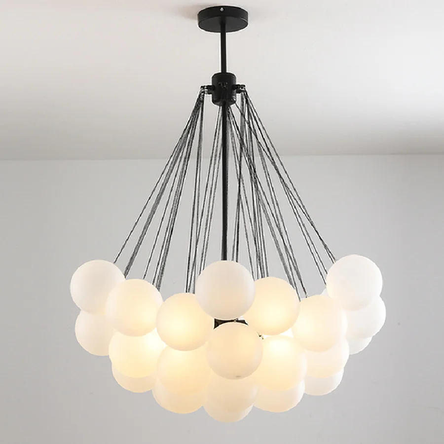 New Modern Glass Bubble ball Chandelier Lighting 37/Balls Black Chandeliers Ball LED Pendant Lamp for Dining Room Living Decor
New Modern Glass Bubble ball Chandelier Lighting 37/Balls Black Chandeliers Ball LED Pendant Lamp for Dining Room Living Decor