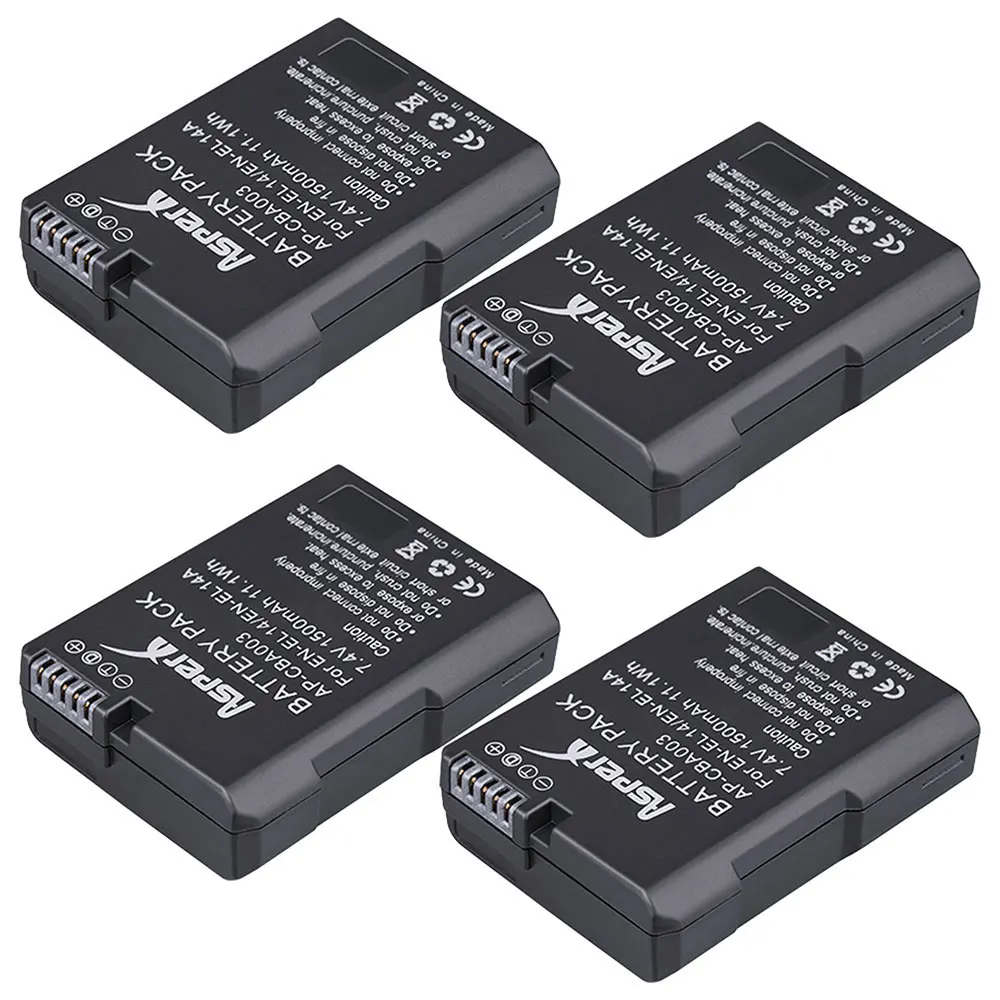 

1500mAh EN-EL14 EN-EL14A Bateria ENEL14a ENEL14 Battery for Nikon D3100 D3200 D3300 D3400 D3500 D5600 D5100 D5200 P7000 P7800