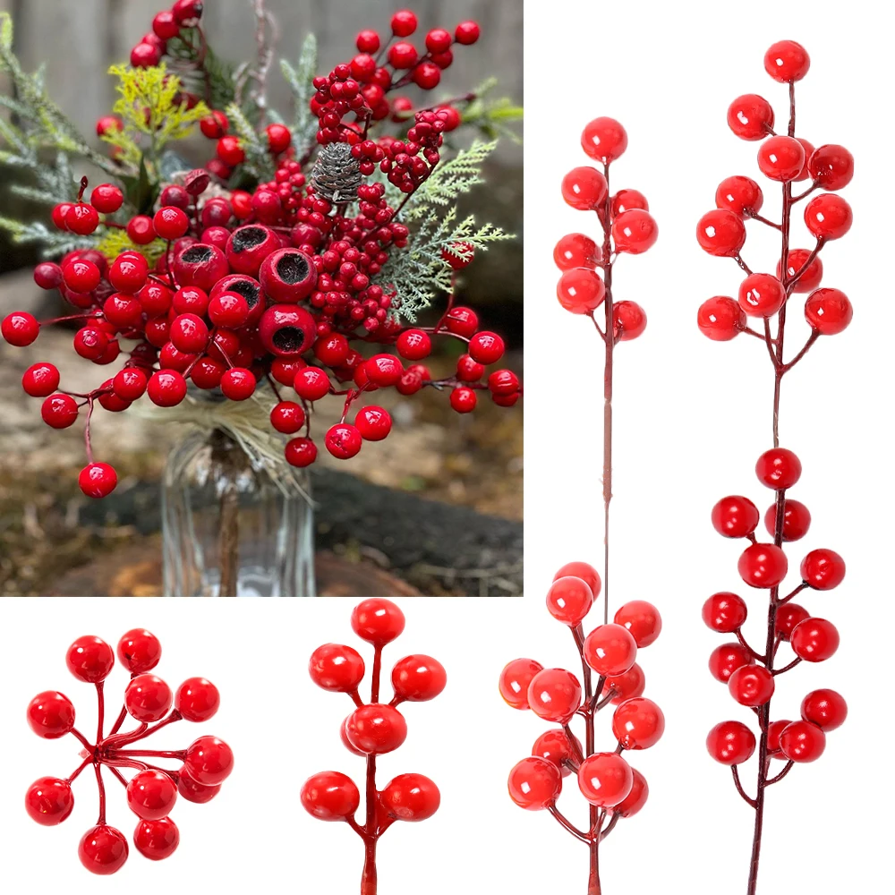 5/10pcs Artificial Christmas Red Berries Multi Type Foam Berries Branches For Christmas DIY Wreath Supply Xmas Tree Decorations
5/10pcs Artificial Christmas Red Berries Multi Type Foam Berries Branches For Christmas DIY Wreath Supply Xmas Tree Decorations