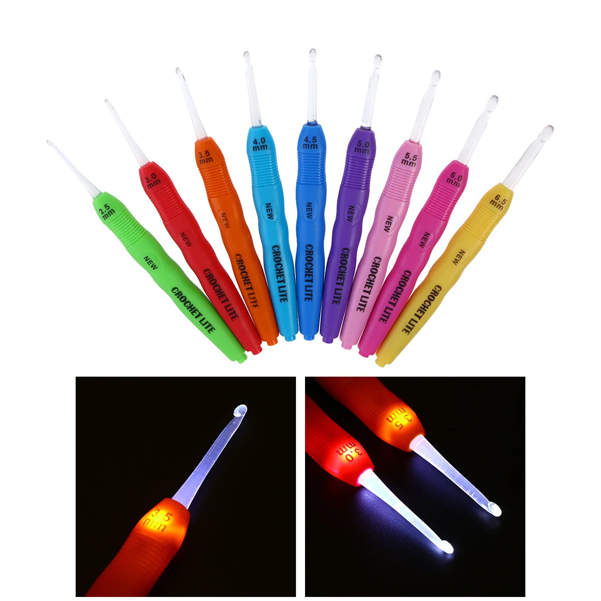 Crochet Sewing Tools Set Hooks Knitting Craft Accessories Led Yarn Weave Diy 4Mm Tool Lightedaccessory
Crochet Sewing Tools Set Hooks Knitting Craft Accessories Led Yarn Weave Diy 4Mm Tool Lightedaccessory