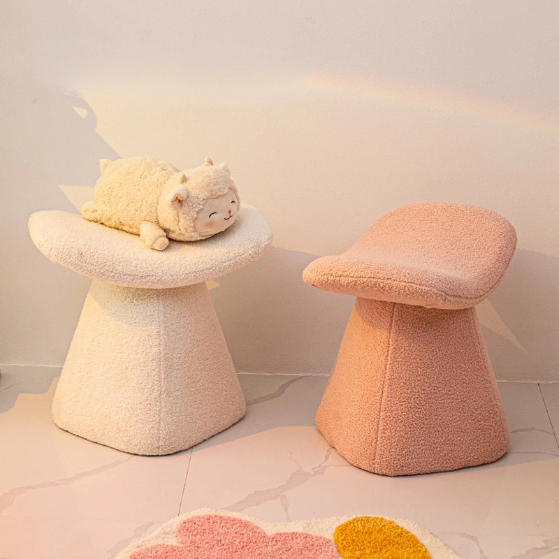 Nordic Stool Lamb Wool Chair Vanity Chair Light Luxury Space Saving Furniture Taburetes Madera 발받침대 스툴 дизайнерская мебель
Nordic Stool Lamb Wool Chair Vanity Chair Light Luxury Space Saving Furniture Taburetes Madera 발받침대 스툴 дизайнерская мебель