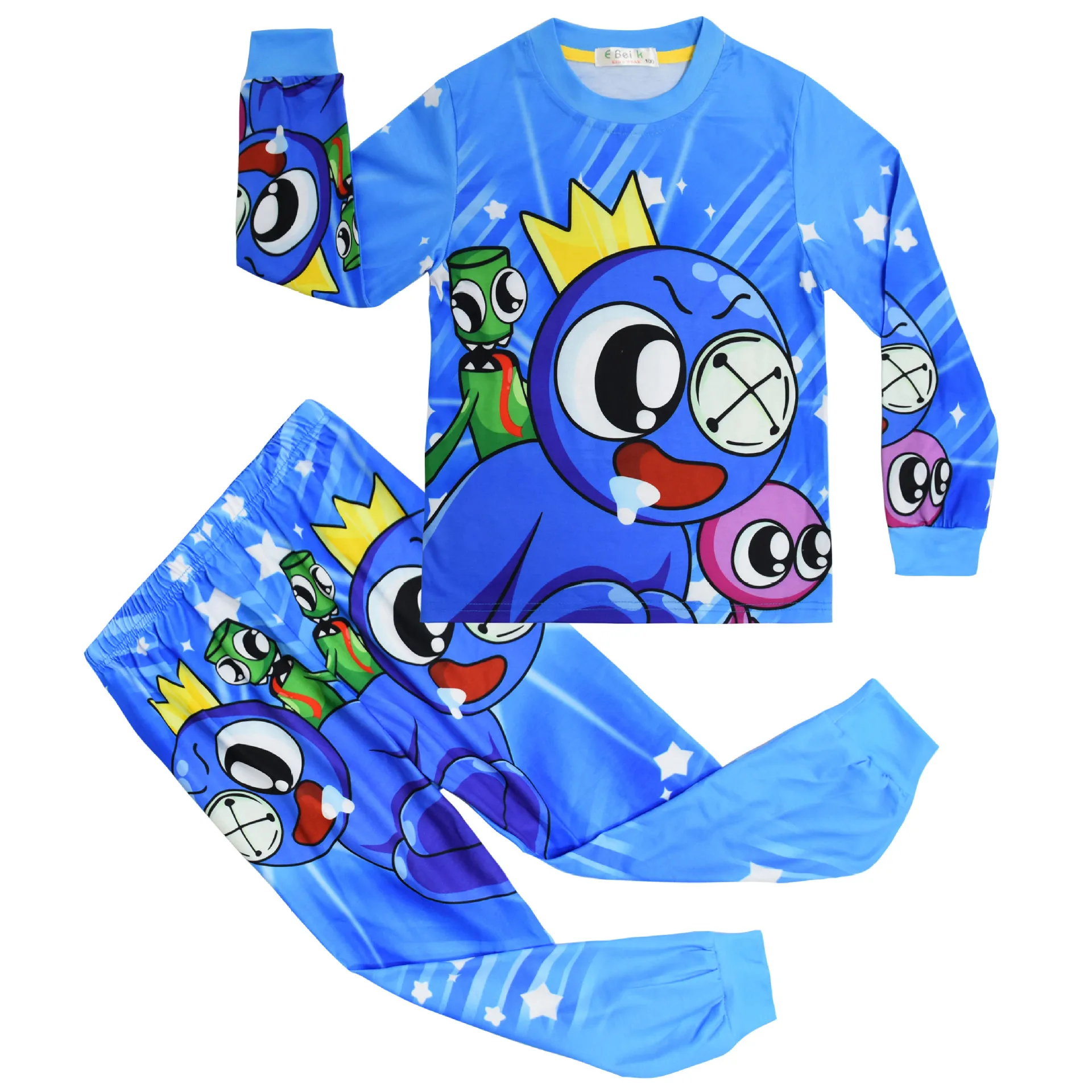 Kids Cartoon Game Rainbow Friends Pajamas 3D Print Long Sleeves Tops And Pants Sleepwear Set Cotton Warm Homewear
Kids Cartoon Game Rainbow Friends Pajamas 3D Print Long Sleeves Tops And Pants Sleepwear Set Cotton Warm Homewear