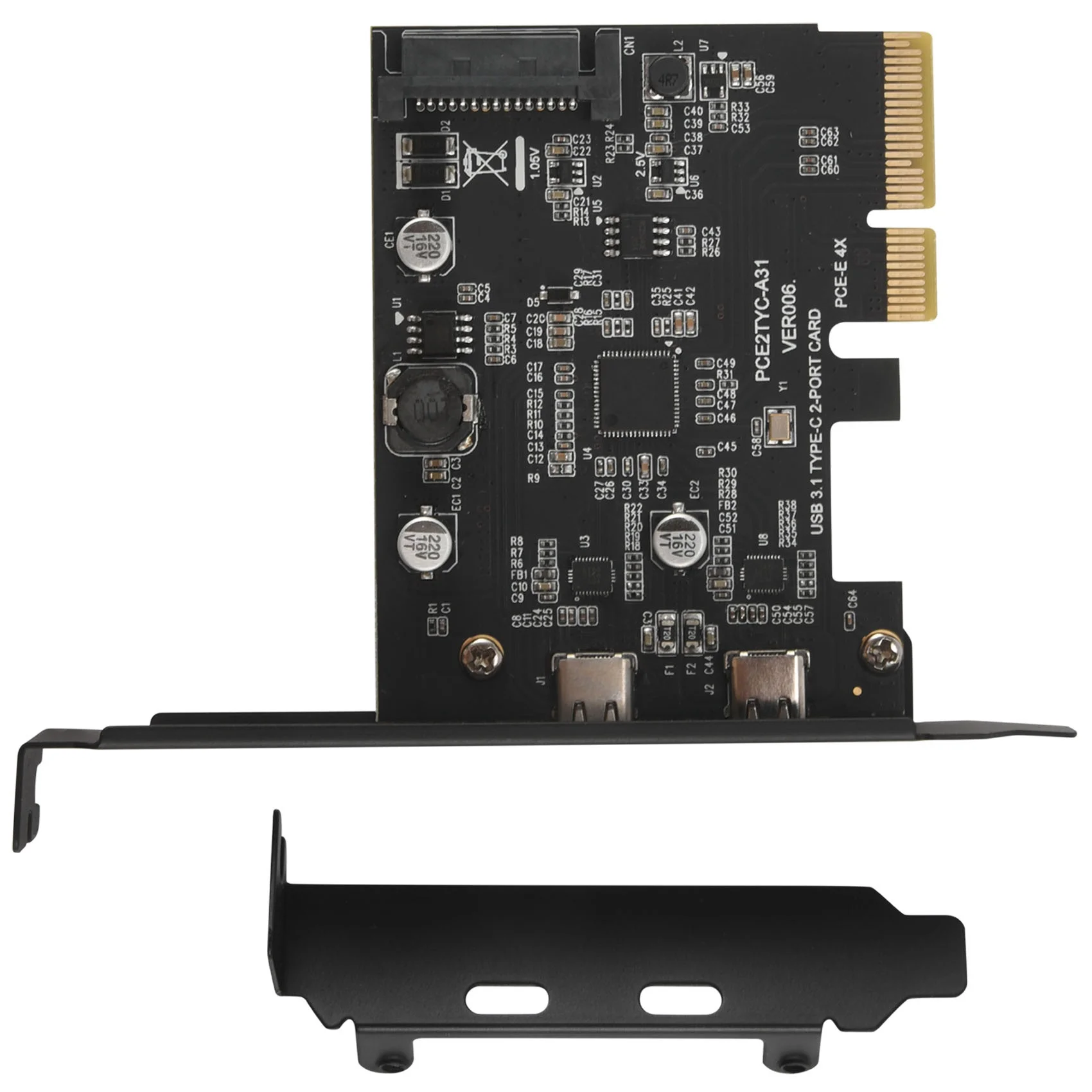 USB 3.1 To Type-C 2 Port Expansion Card PCI-E 4X To USB 3.1 Gen2 10Gbps USB C Adapter ASMedia ASM3142 Chipset for Desktop
USB 3.1 To Type-C 2 Port Expansion Card PCI-E 4X To USB 3.1 Gen2 10Gbps USB C Adapter ASMedia ASM3142 Chipset for Desktop