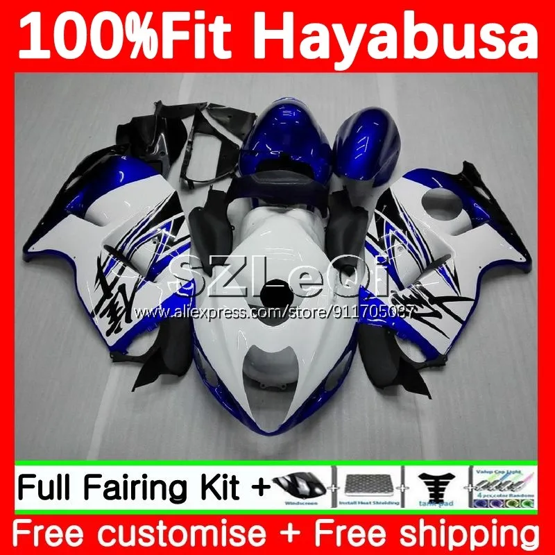 Blue white GSXR1300 For SUZUKI GSXR 1300 CC Hayabusa 2008 2009 2010 2011 2012 2013 14 2015 2016 2017 2018 2019 Fairing 89LQ.234
Blue white GSXR1300 For SUZUKI GSXR 1300 CC Hayabusa 2008 2009 2010 2011 2012 2013 14 2015 2016 2017 2018 2019 Fairing 89LQ.234