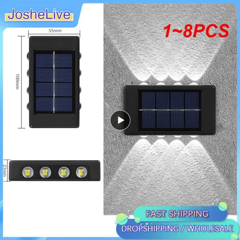 1~8PCS Solar Wall Lamp Outdoor Waterproof Solar Lights Up And Down Luminous Lighting For Garden Street Landscape Balcony Outdoor
1~8PCS Solar Wall Lamp Outdoor Waterproof Solar Lights Up And Down Luminous Lighting For Garden Street Landscape Balcony Outdoor