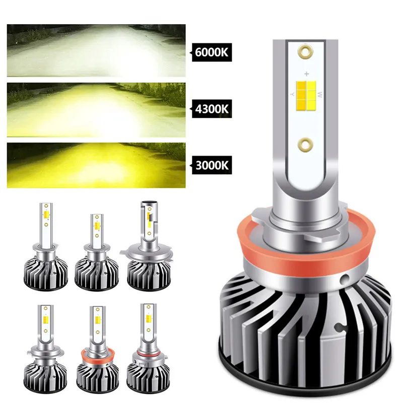 1Pair H1 H3 H4 H7 H8 H11 9005 9006 Auto Front Led Lamp for Car Three Color Temperature Changeable 3000K 4300K 6000K Auto Bulb
1Pair H1 H3 H4 H7 H8 H11 9005 9006 Auto Front Led Lamp for Car Three Color Temperature Changeable 3000K 4300K 6000K Auto Bulb