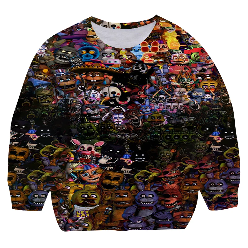 Newest winter 3D Print Five Nights at FNAF Sweatshirt Boys terror Hoodies FNAF Costume Teens Sport Clothes Kids fashion hoodies
Newest winter 3D Print Five Nights at FNAF Sweatshirt Boys terror Hoodies FNAF Costume Teens Sport Clothes Kids fashion hoodies