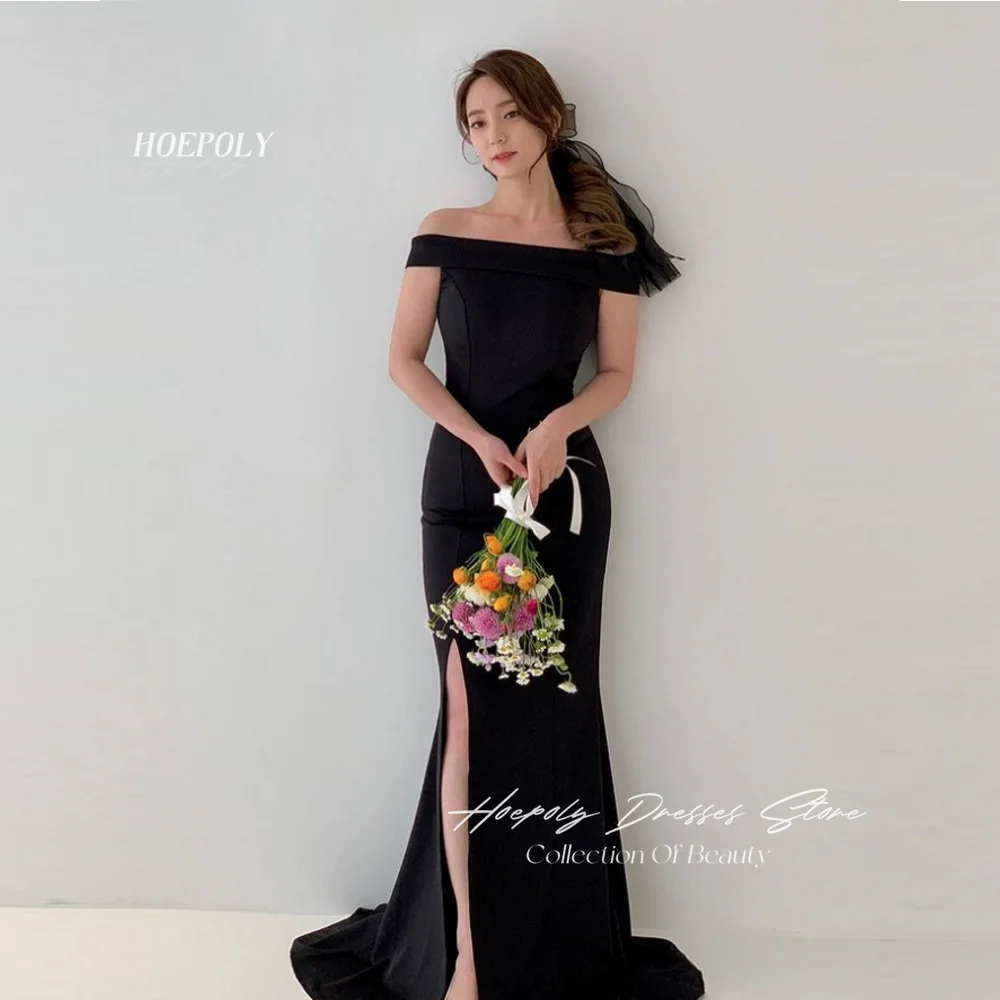Hoepoly Black Simple Off the Shoulder Mermaid Sleeveless Evening Dress Floor Length Formal Prom Gown photography 프롬드레스
Hoepoly Black Simple Off the Shoulder Mermaid Sleeveless Evening Dress Floor Length Formal Prom Gown photography 프롬드레스