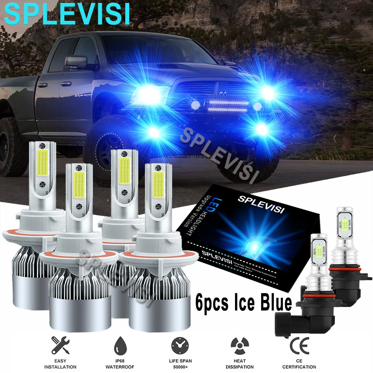 LED Ice Blue 8000K Headlights Fog Bulbs12v led lights for truck For Ford F250 F350 2005 2006 2007 2008 2009 2010 2011 2012-2020
LED Ice Blue 8000K Headlights Fog Bulbs12v led lights for truck For Ford F250 F350 2005 2006 2007 2008 2009 2010 2011 2012-2020