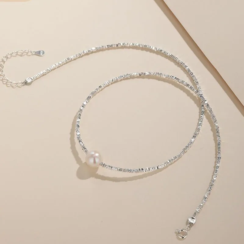 Broken Silver Starlight Pearl 925 Sterling Silver Necklace For Women Shining Bling Design Elegant Senior Gift Party Wedding
Broken Silver Starlight Pearl 925 Sterling Silver Necklace For Women Shining Bling Design Elegant Senior Gift Party Wedding