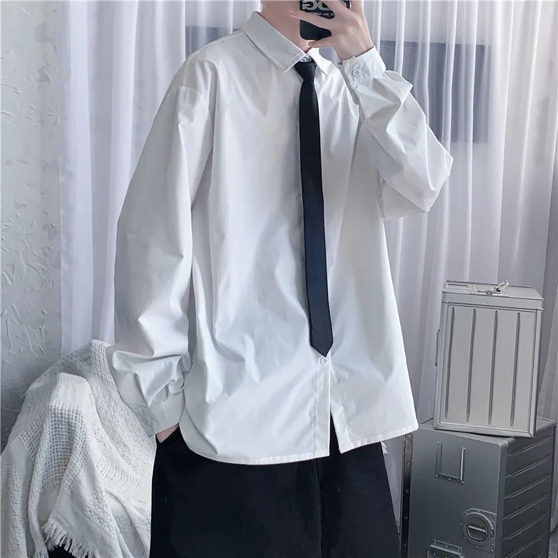 Basic Solid Shirts Men Spring Oversize Korean Fashion Long Sleeve Tops Male Social Business Formal Camisa New Arrival B18
Basic Solid Shirts Men Spring Oversize Korean Fashion Long Sleeve Tops Male Social Business Formal Camisa New Arrival B18